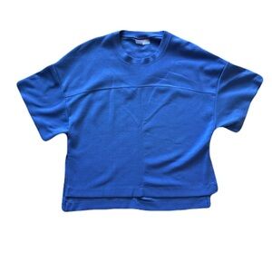 Women's Betsy Johnson Performance Royal Blue Short Sleeve Tee Crew Neck Size S